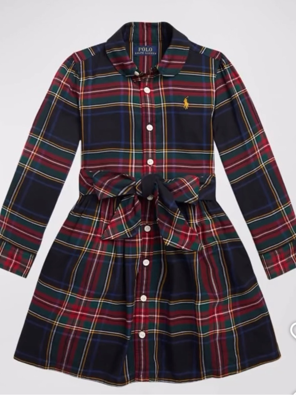 Polo by Ralph Lauren Red and Navy Plaid Button-Up Top